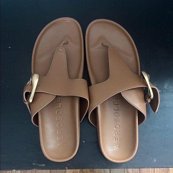 AEROSOLES Shoes - AEROSOLES Women's Brown Slide Sandals